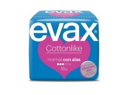 Imagen del producto Evax compresas cottonlike normal 16 uds