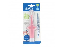Imagen del producto Dr.Brown's cepillo de dientes rosa 0-3 años