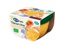 Imagen del producto Hero Baby Tarrina Solo 3 en 1, Mango, Melocotón con yogur y cereales con trocitos 120 gr