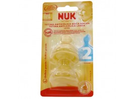 Imagen del producto Nuk Tetina fist choice látex boca ancha talla 2 orificio L 2uds