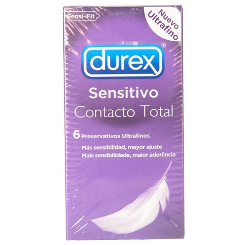 PRESERVA.DUREX CONTACTO TOTAL 6 UND.